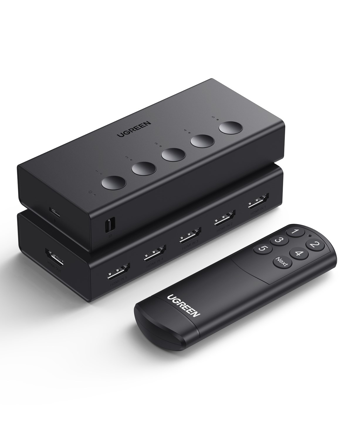 UGREEN 5-in-1 4K@60Hz HDMI Switch, 90512