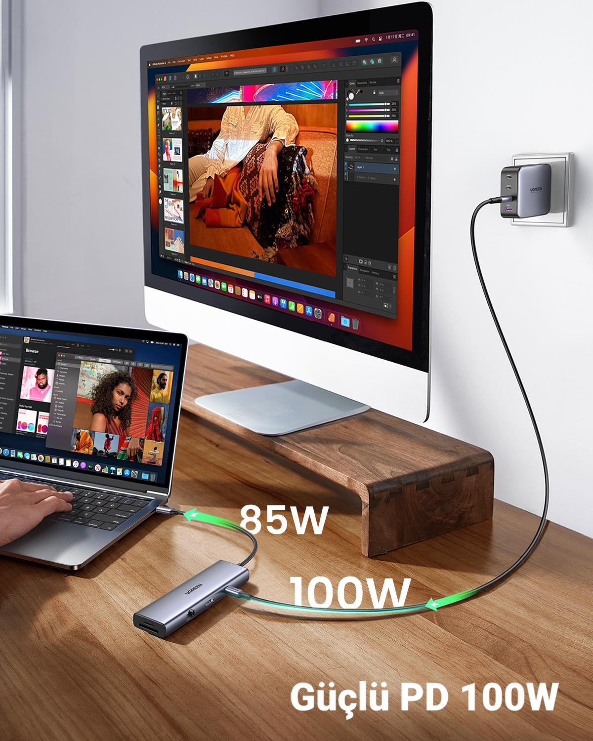 UGREEN 8-in-1 USB 3.0 100W PD Port Çoklayıcı Hub