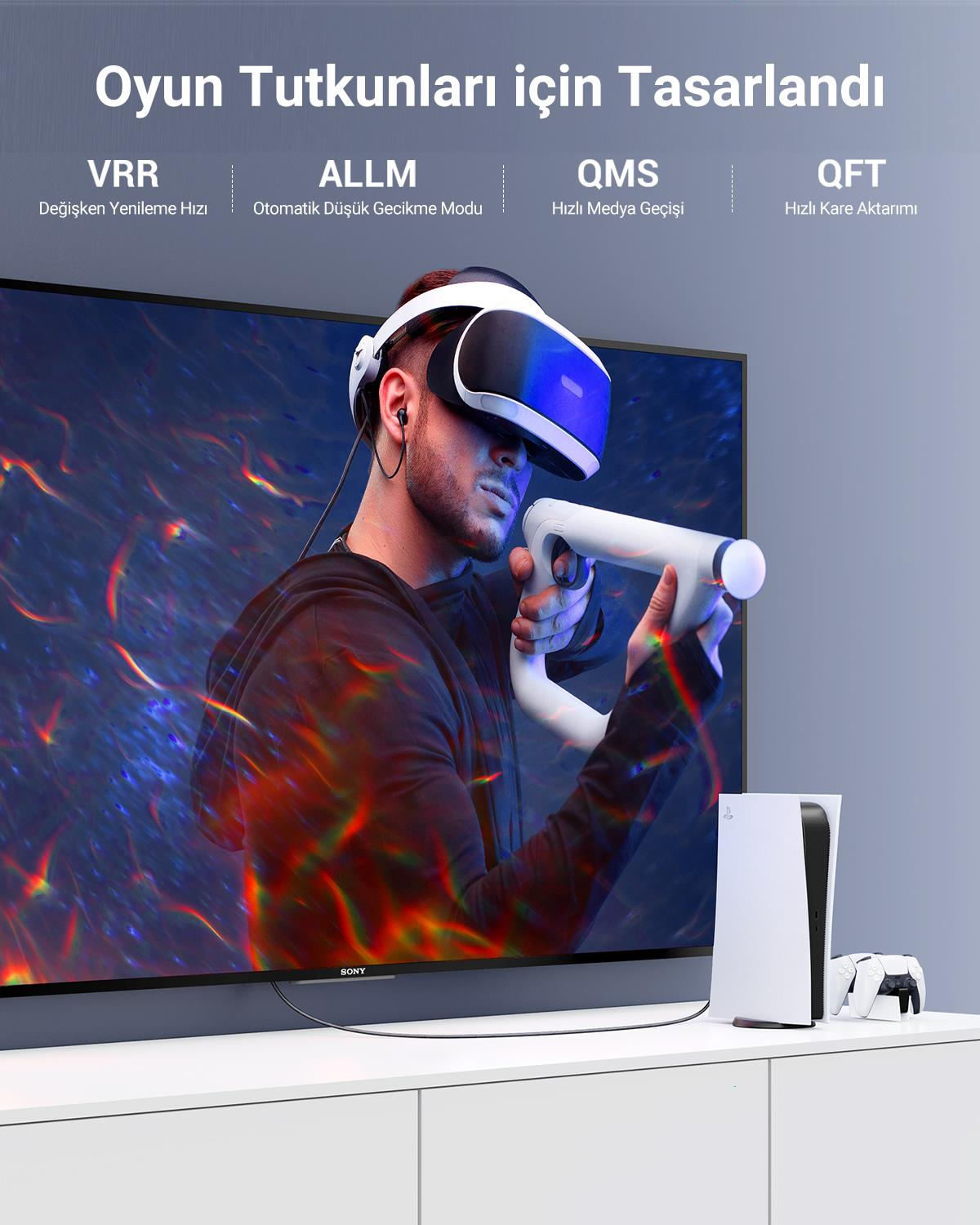 Ugreen 8K HDMI 2.1 Kablo 1.5 Metre