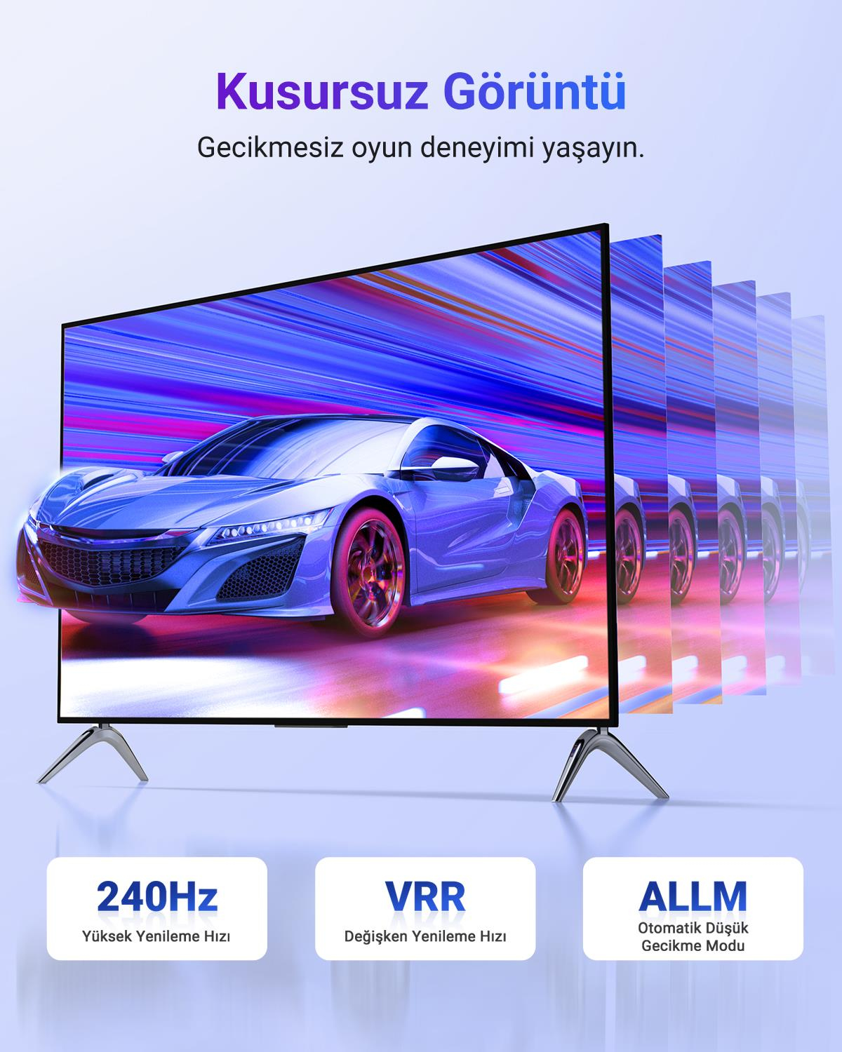 UGREEN 8K HDMI Görüntü Aktarma Kablosu, 2 Metre, 4