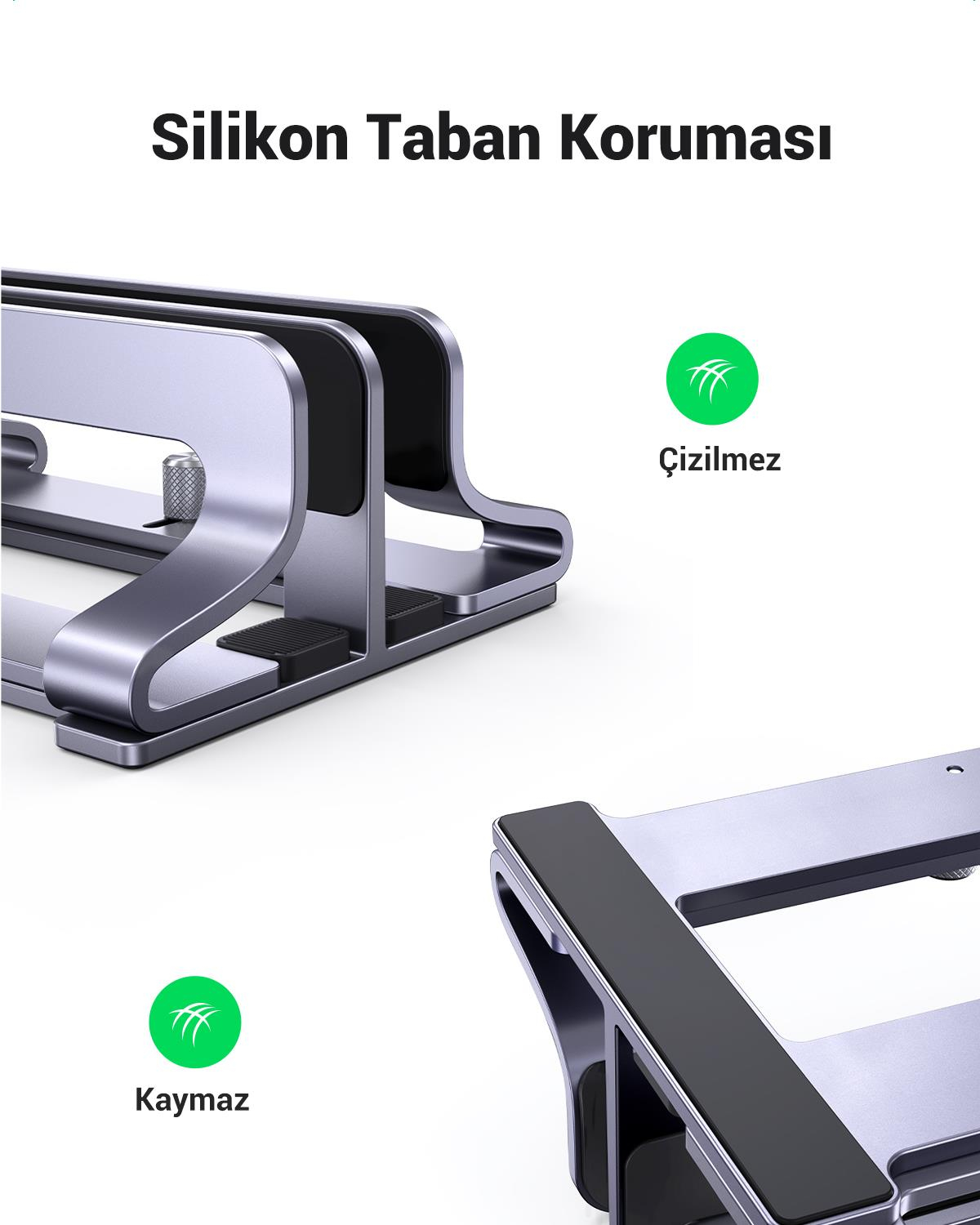 UGREEN Alüminyum Çift Yuva Macbook Masaüstü Standı