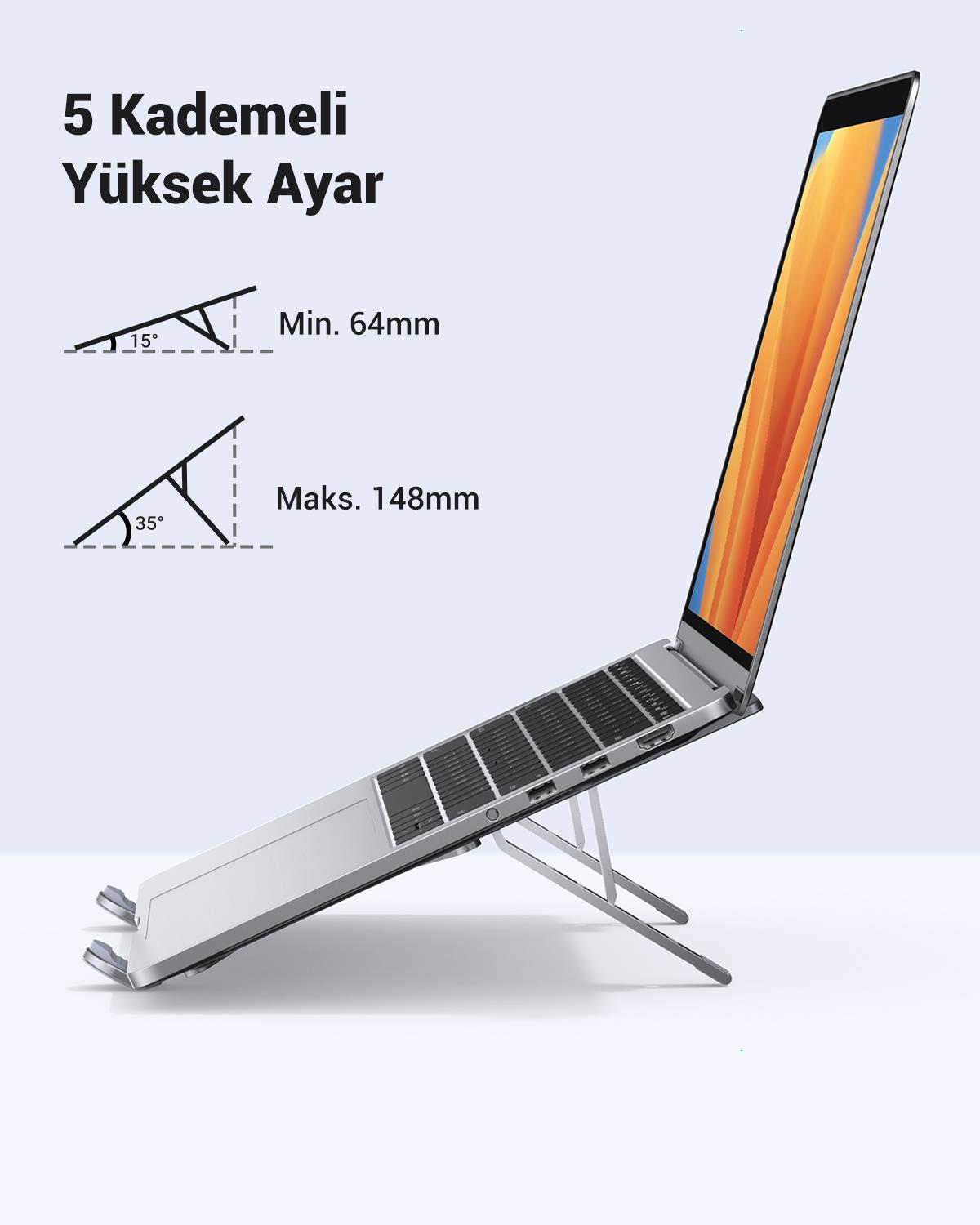 UGREEN Ayarlanabilir Katlanabilir Masaüstü Noteboo