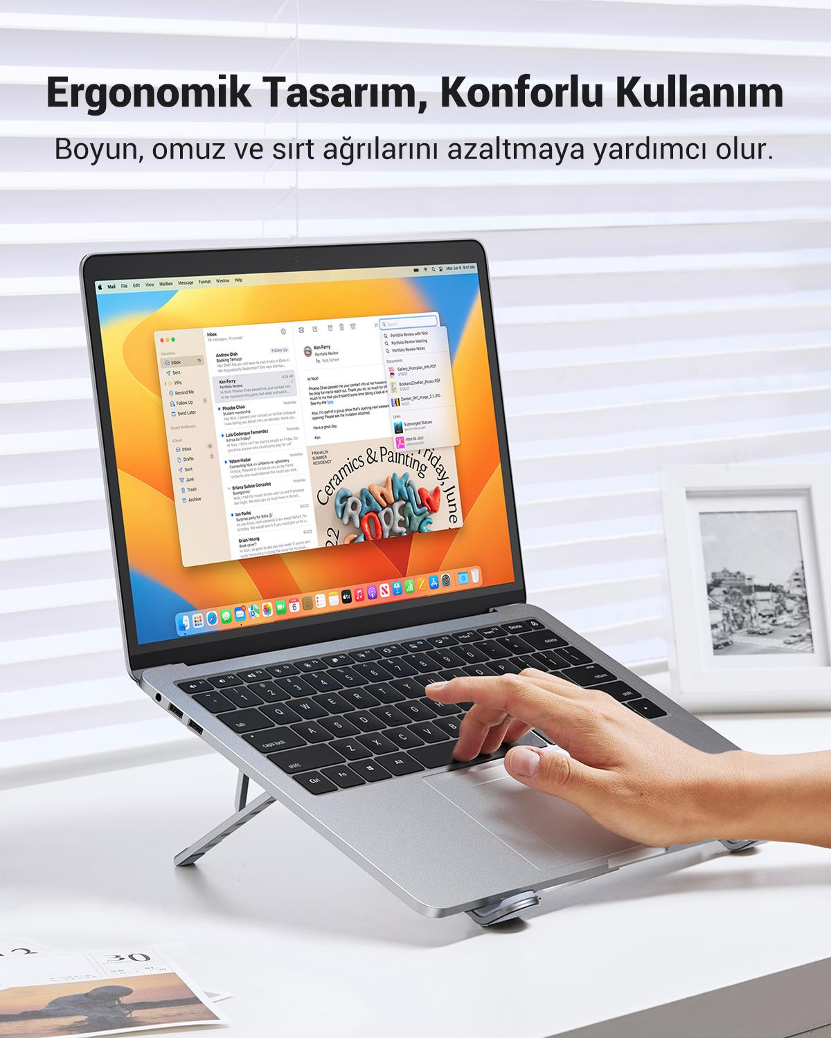 UGREEN Ayarlanabilir Katlanabilir Masaüstü Noteboo
