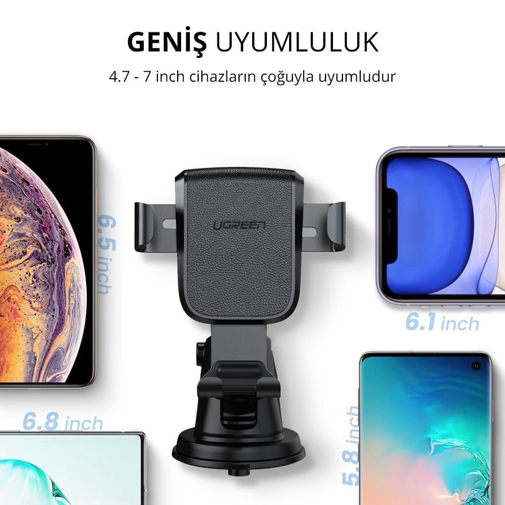 UGREEN Ayarlanabilir Kollu Araç İçi Vantuzlu T.