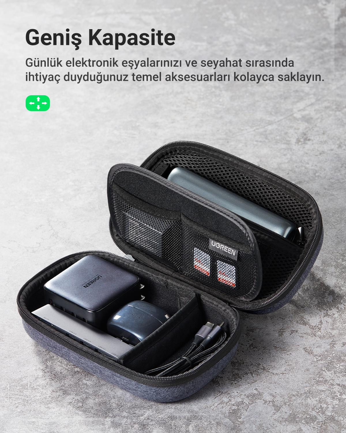UGREEN Çok Bölmeli Elektronik Aksesuarlar Düzenley