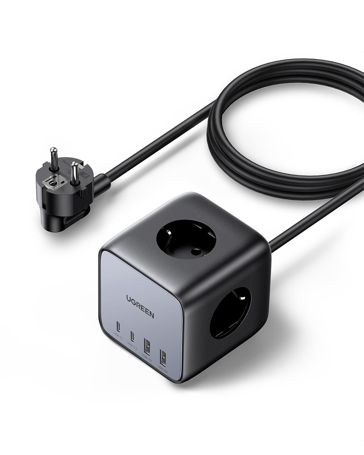 UGREEN DigiNest Cube 65W GaN Şarj Cihazı Grup Priz