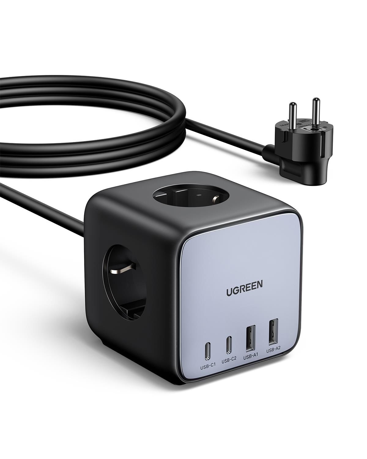 UGREEN DigiNest Cube 65W GaN Şarj Cihazı Grup Priz