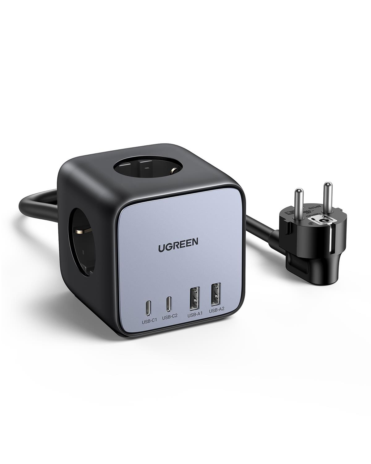 UGREEN DigiNest Cube 65W GaN Şarj Cihazı Grup Priz