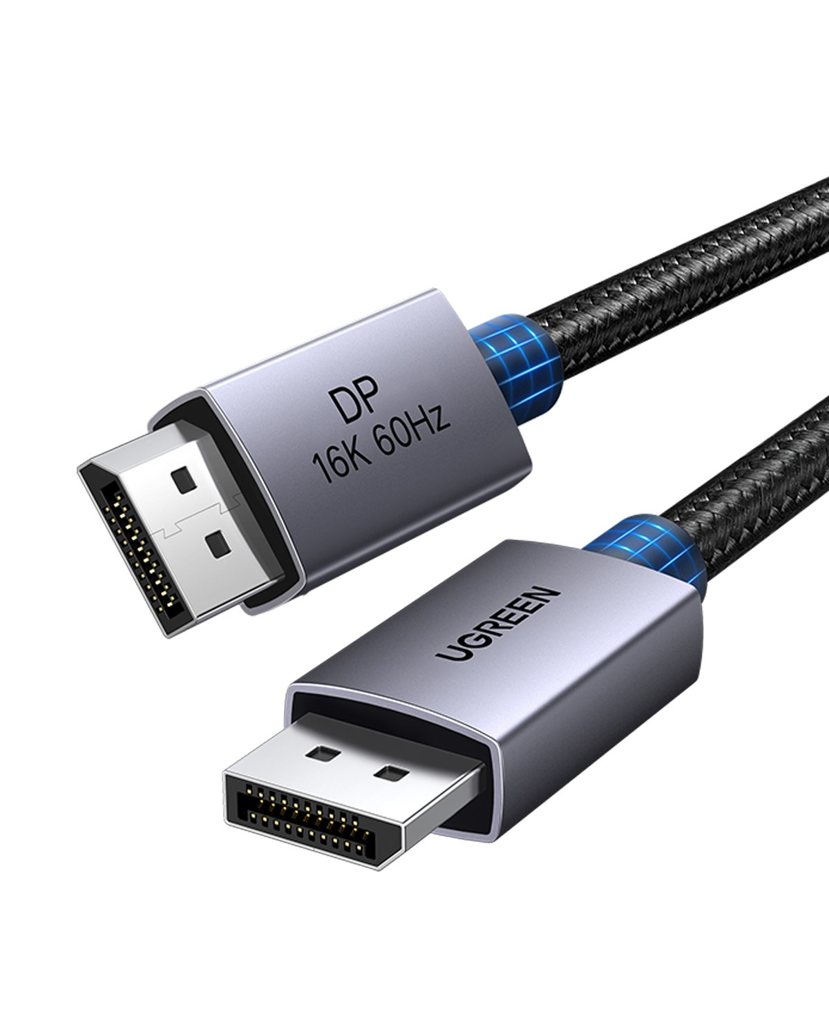 UGREEN Displayport 16K@60Hz Male to Male Örgülü Kablo 2m, 55568