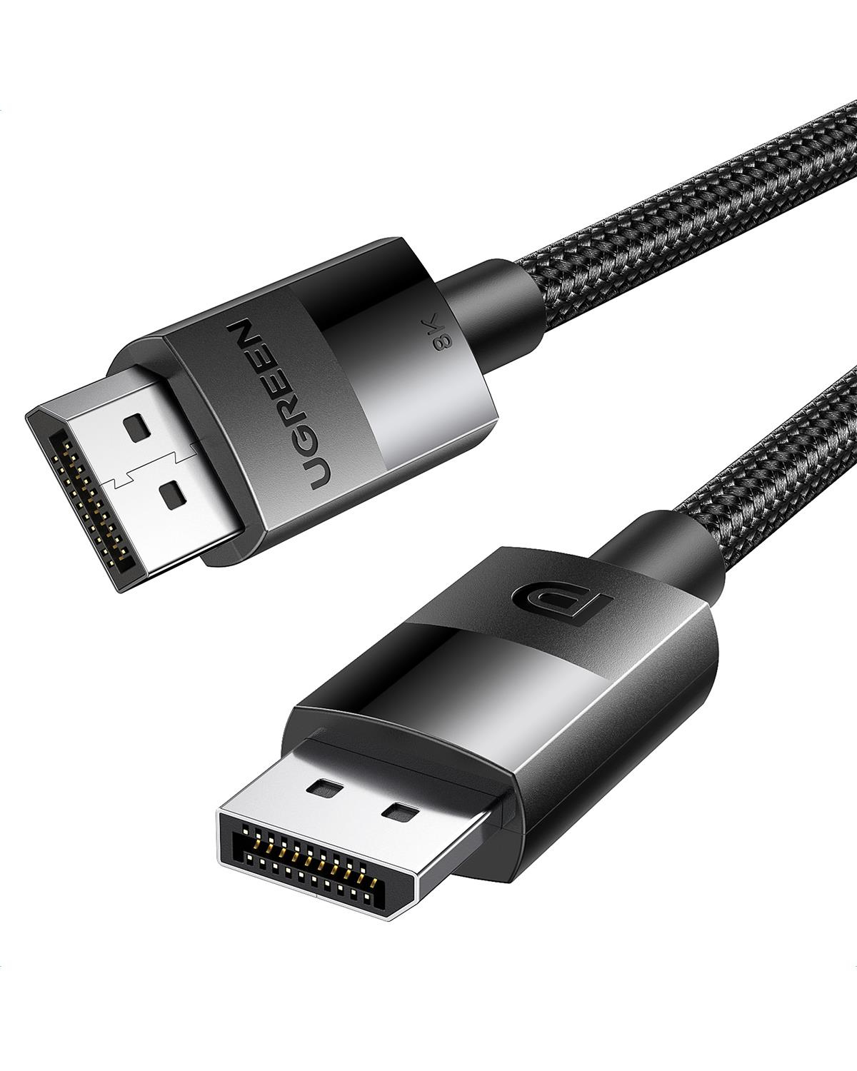 UGREEN DP 1.4 Male to Male Plastic Case Braided Ca