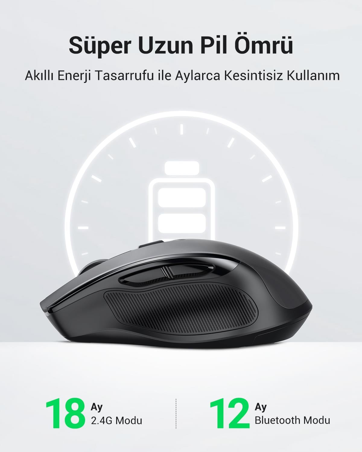 UGREEN Dual Mode 2.4GHz Kablosuz ve Bluetooth 4000