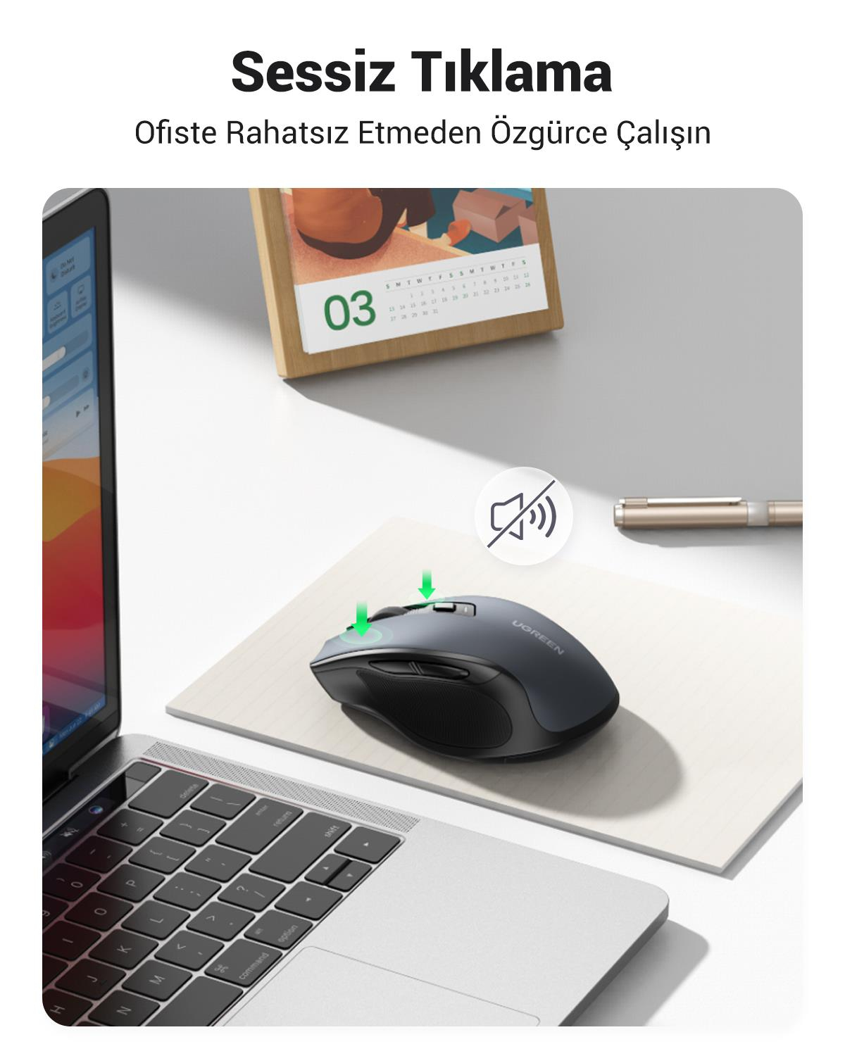 UGREEN Dual Mode 2.4GHz Kablosuz ve Bluetooth 4000