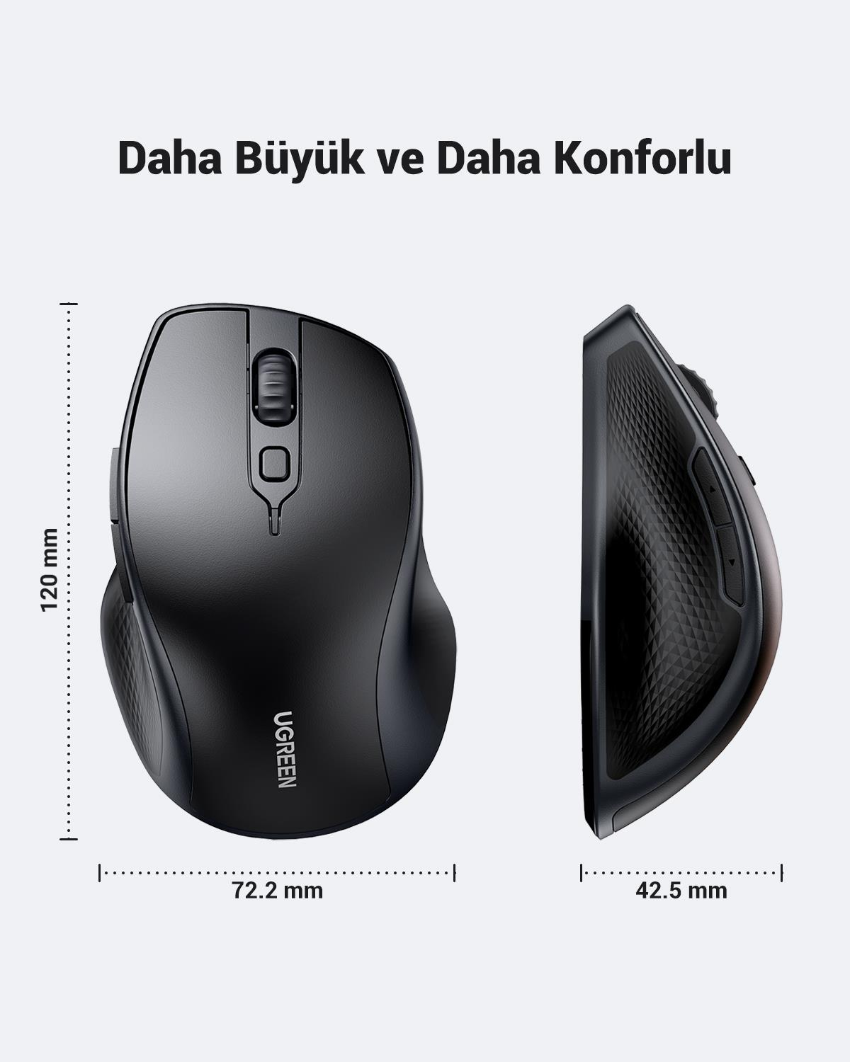 UGREEN Ergonomic Wireless Mouse