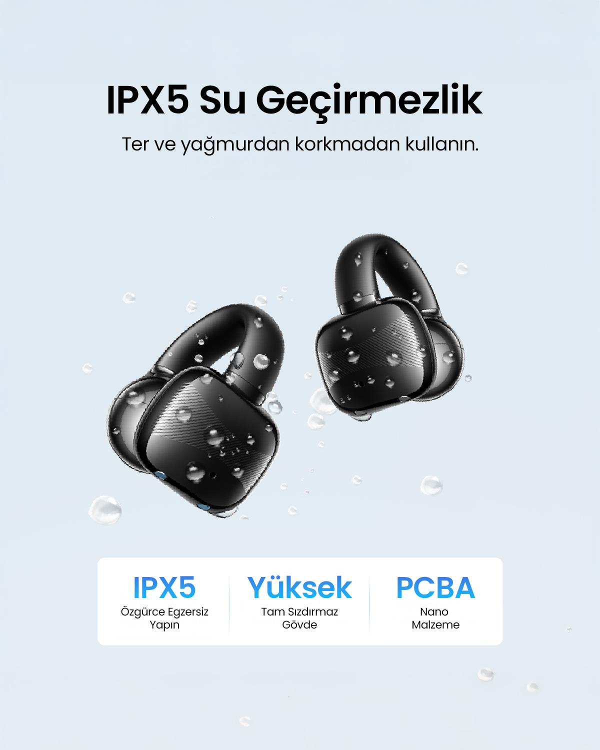 UGREEN HiTune S3 True Clip Kablosuz Kulak İçi Kula