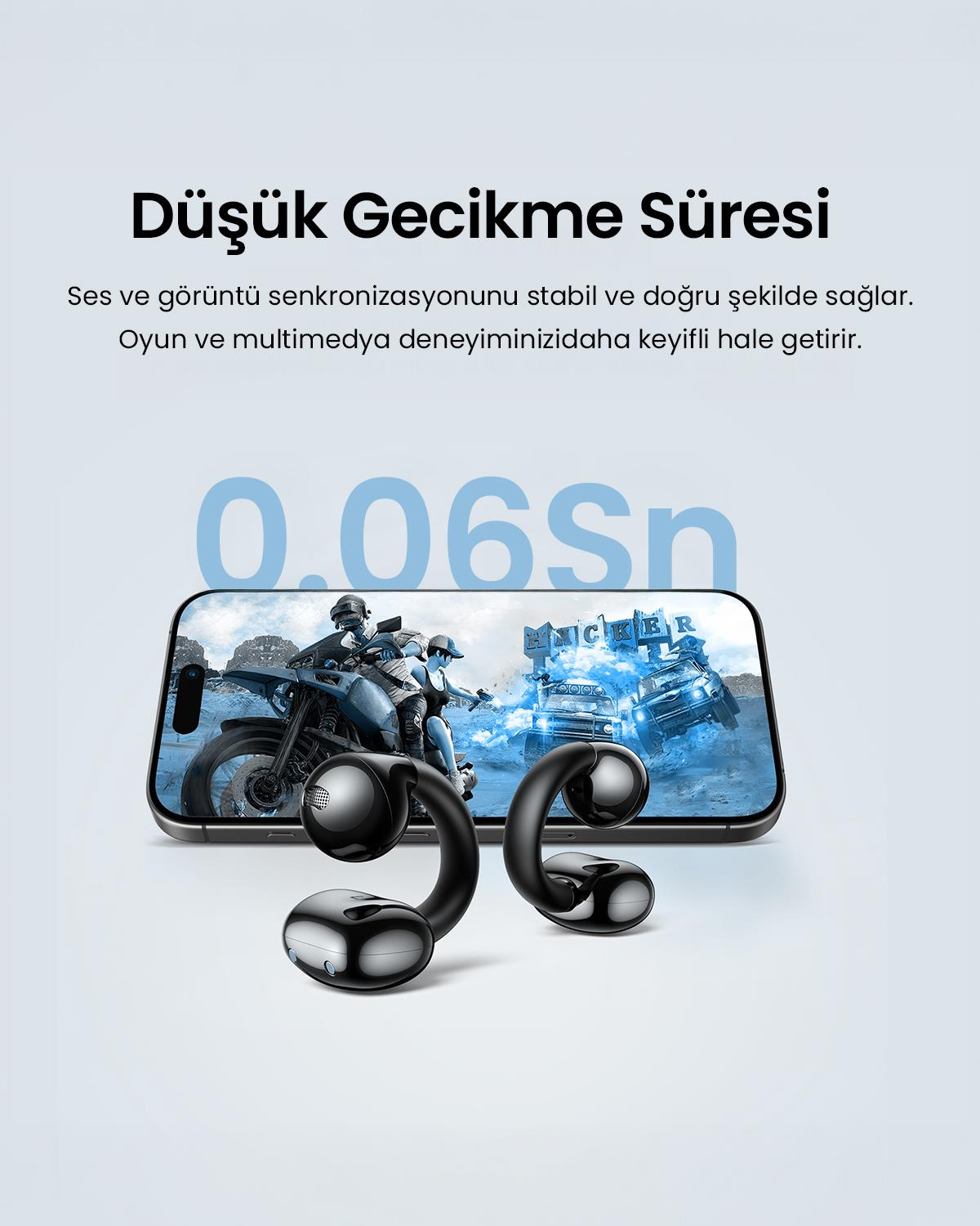 UGREEN HiTune S3 True Clip Kablosuz Kulak İçi Kula
