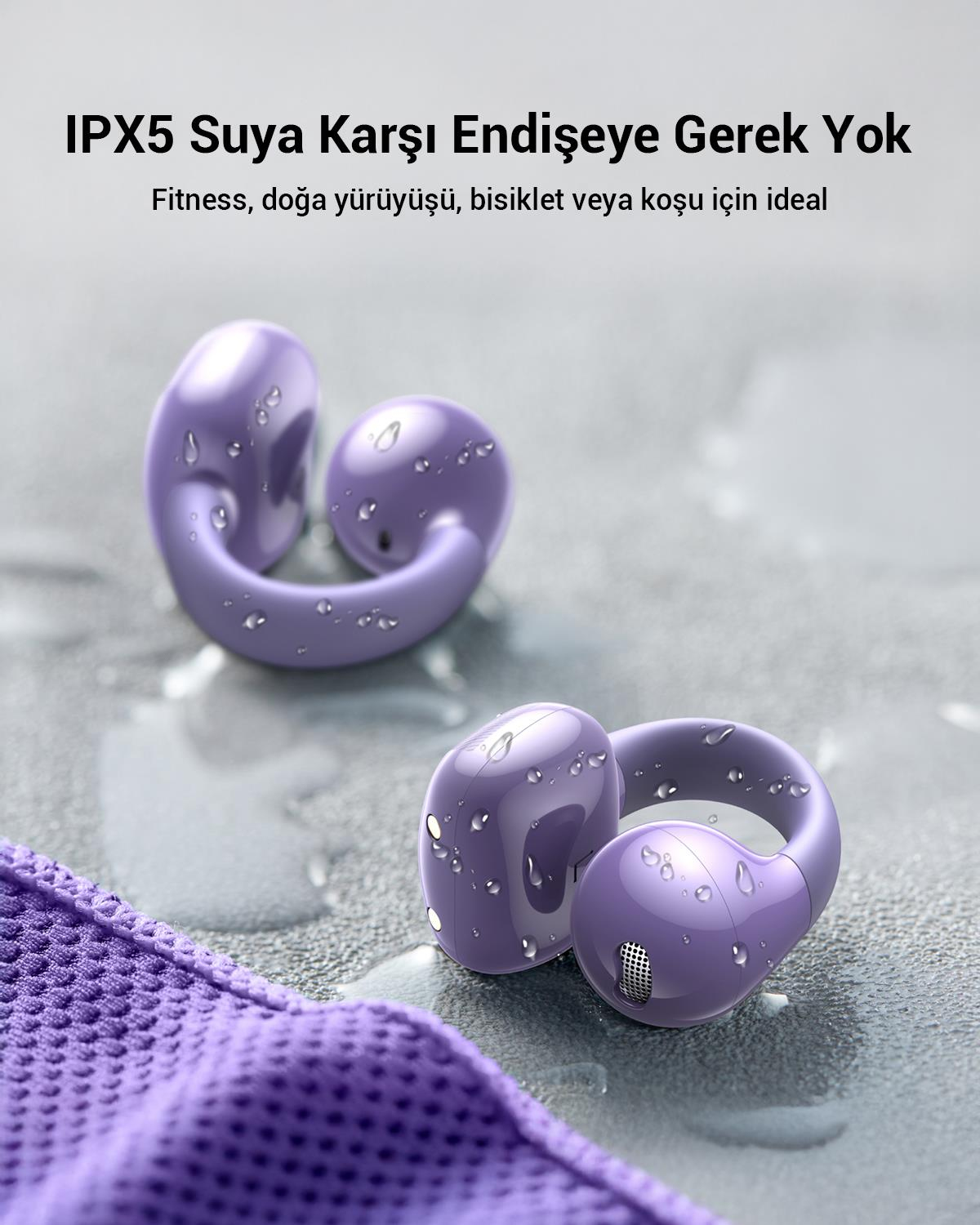 UGREEN HiTune S3 True Clip Kulaklık, Lila