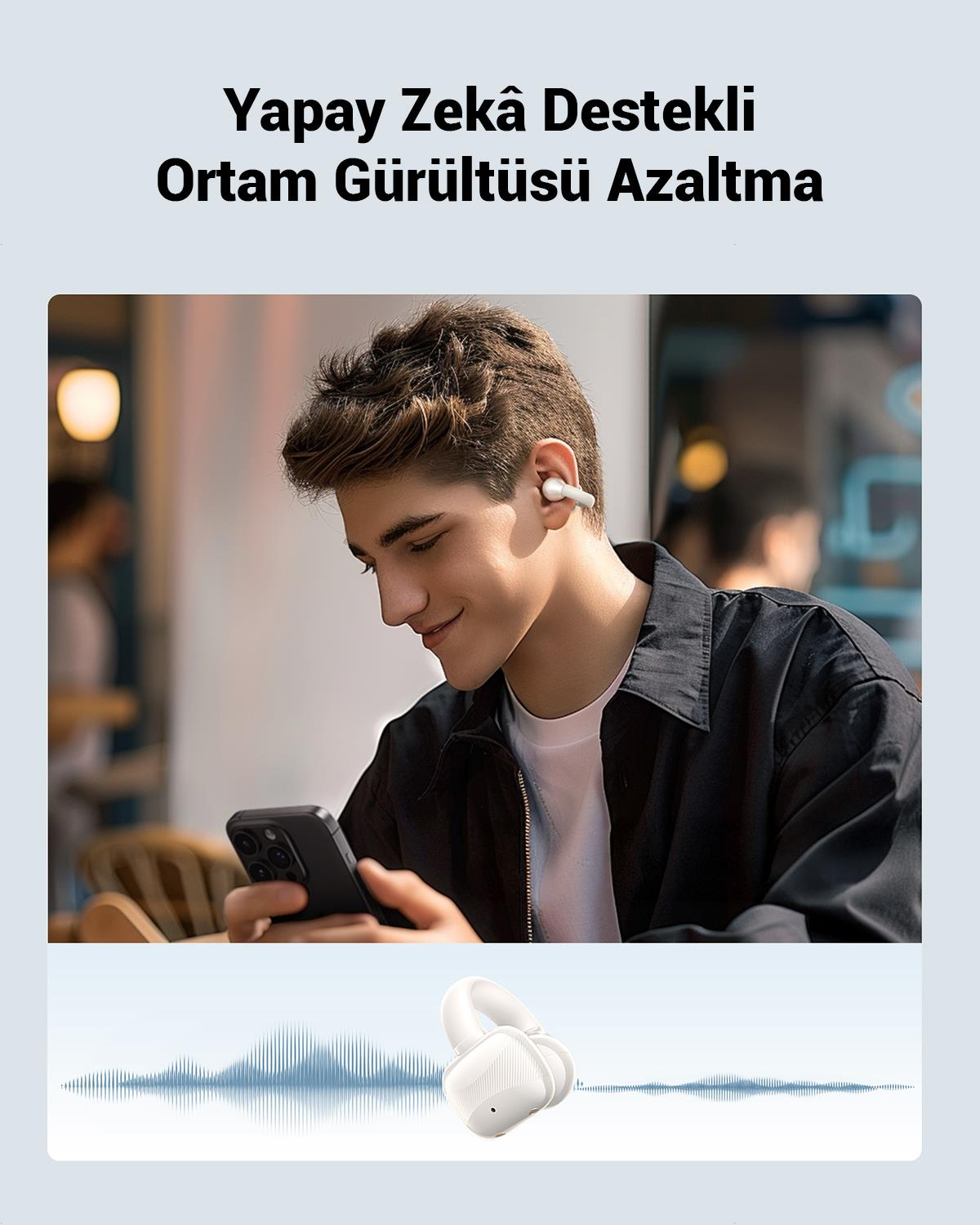 UGREEN HiTune S3 True Clip Kulaklık,Beyaz