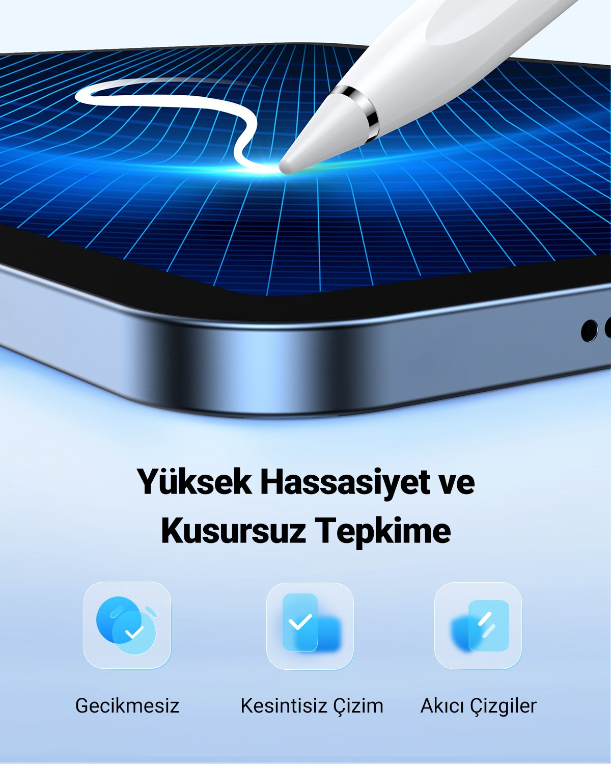 UGREEN iPad Uyumlu Tablet Kalemi, 90915