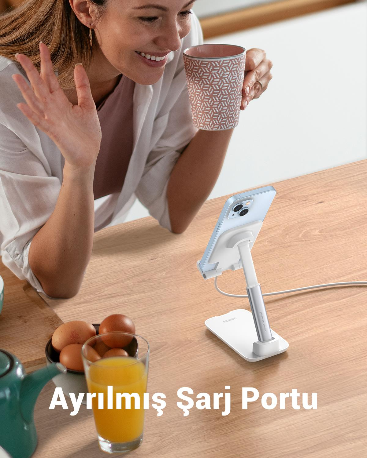 UGREEN Katlanabilir Çok Açılı Yükseklik Ayarlı Tel