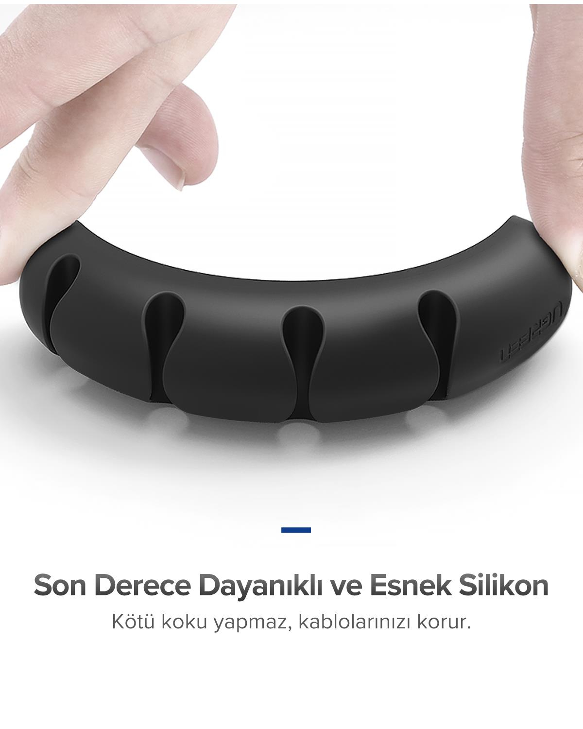Ugreen Kendinden Yapışkanlı 7li Kablo Tutucu