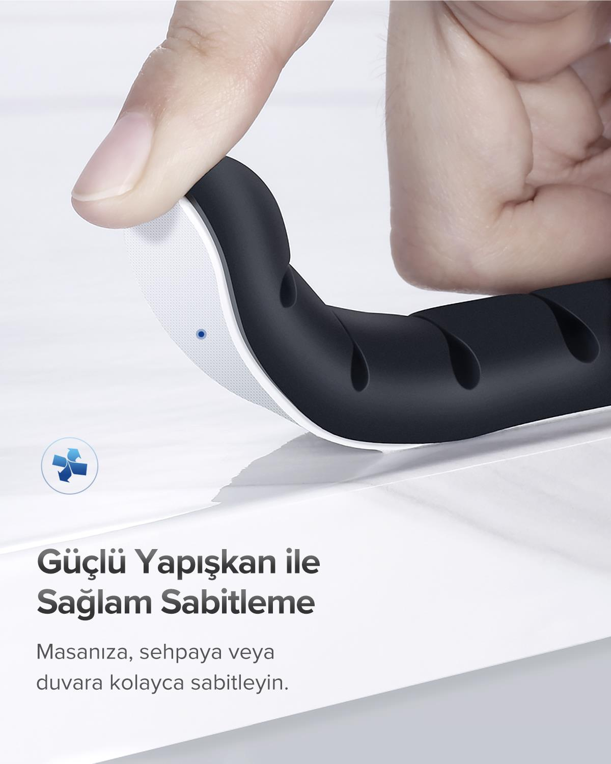 Ugreen Kendinden Yapışkanlı 7li Kablo Tutucu