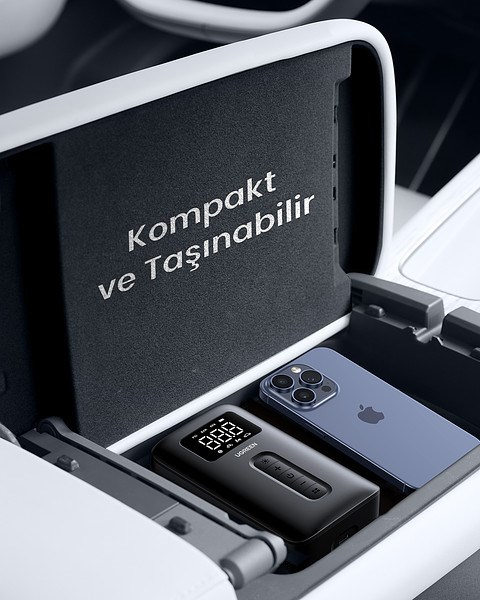 UGREEN Lastik Şişirme Cihazı Taşınabilir Hava Kompresörü, 15951