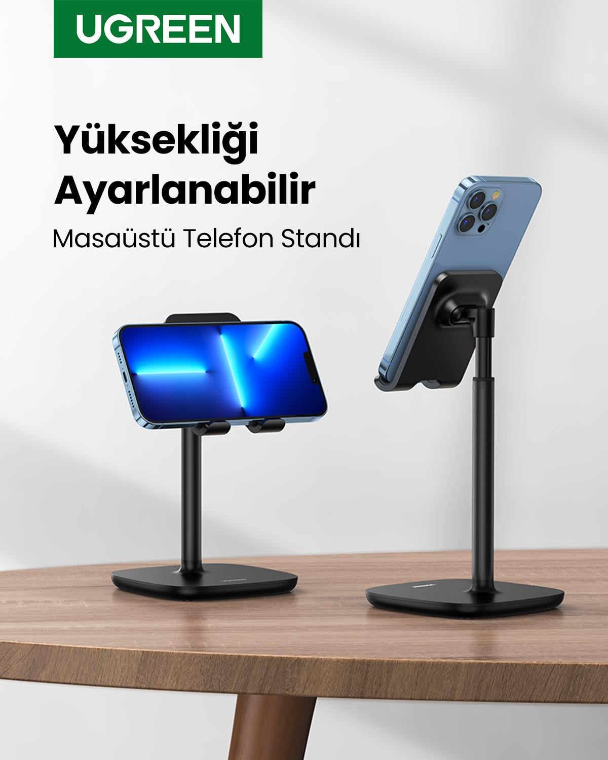 UGREEN Masaüstü Boyu Ayarlanabilir Telefon Tutucu