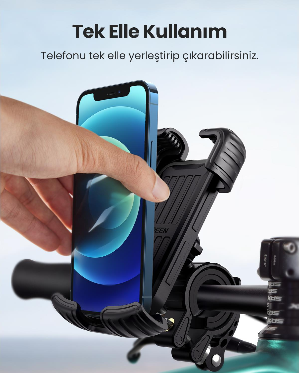 UGREEN Motosiklet ve Bisikletler için 360° Gidon
