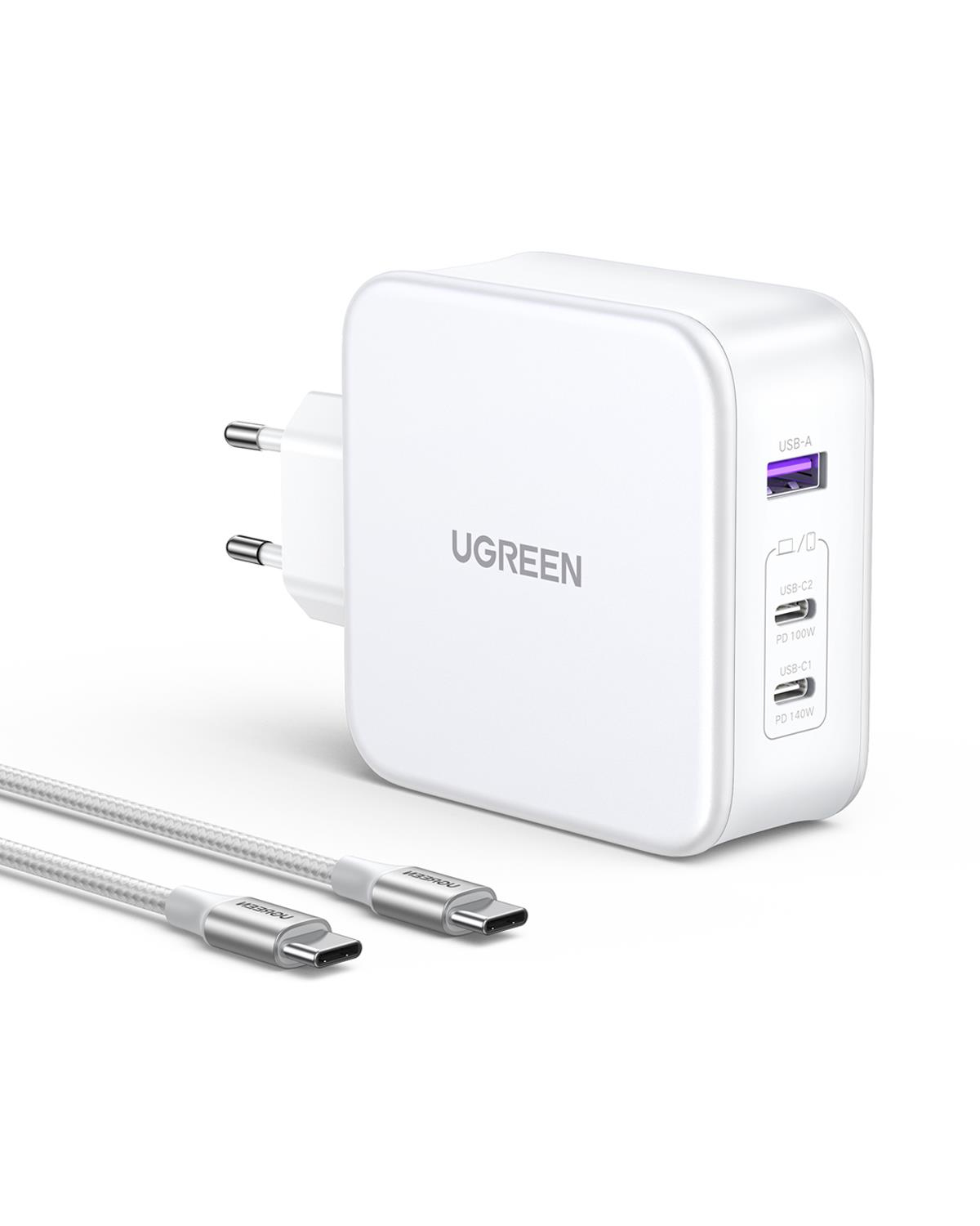 UGREEN Nexode 140W GaN 3 Portlu Hızlı Şarj Cihazı