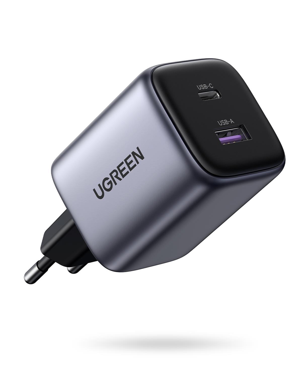 UGREEN Nexode 35W GaN 2 Portlu Şarj Cihazo, Gri