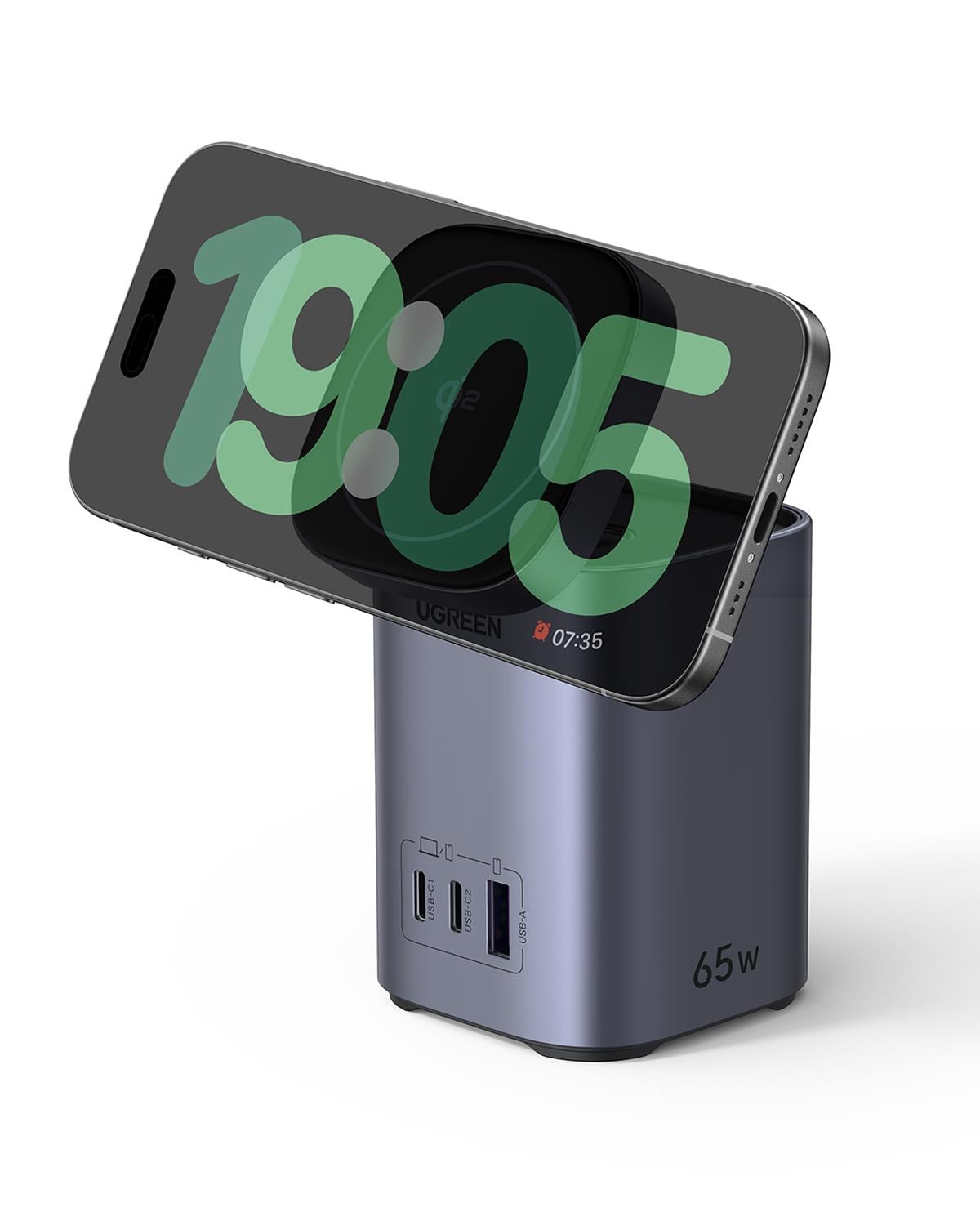 UGREEN Nexode Qi2 65W Standlı MagSafe Wireless Mas