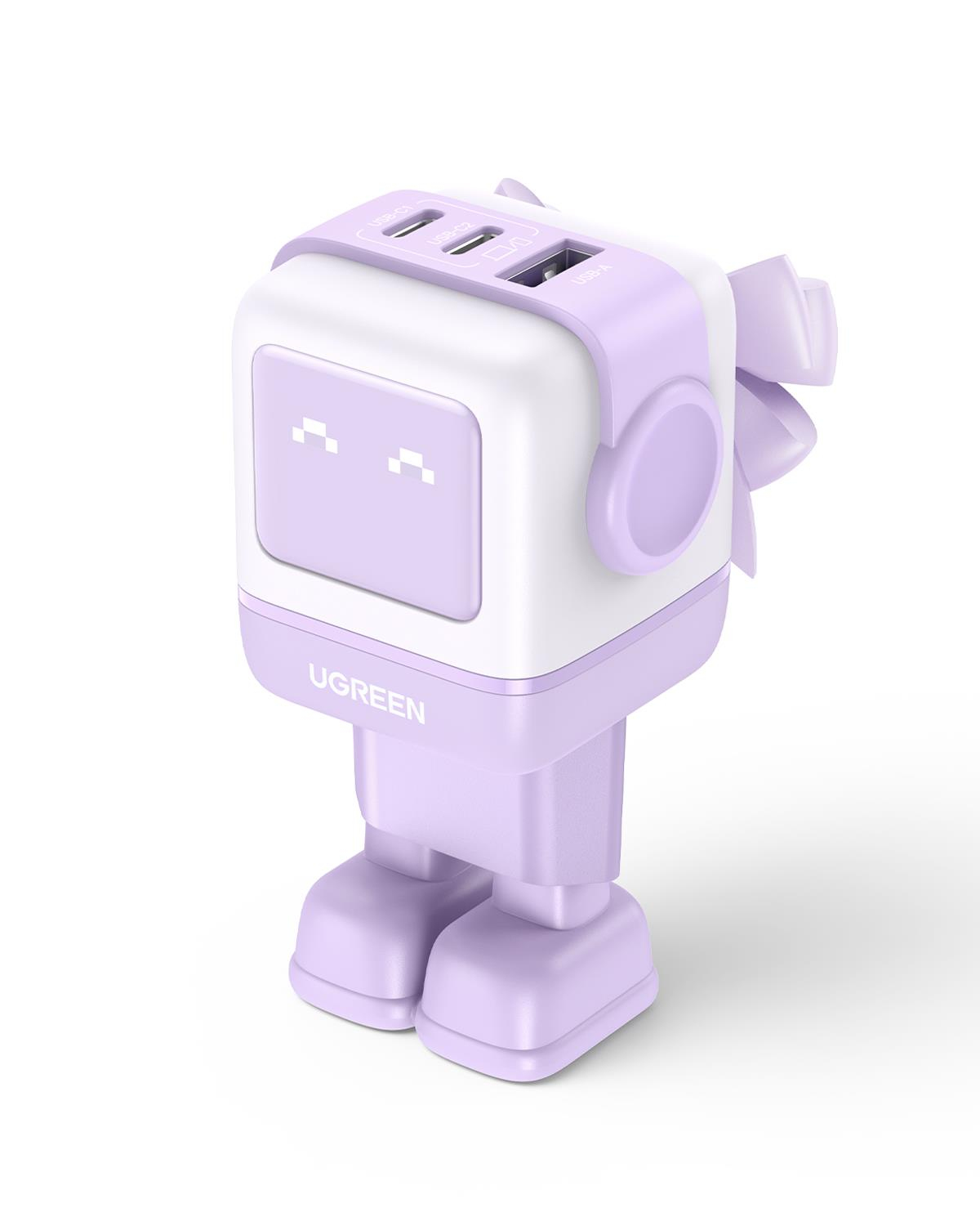 UGREEN Nexode RG 65W Robot GaN Şarj Cihazı, Mor