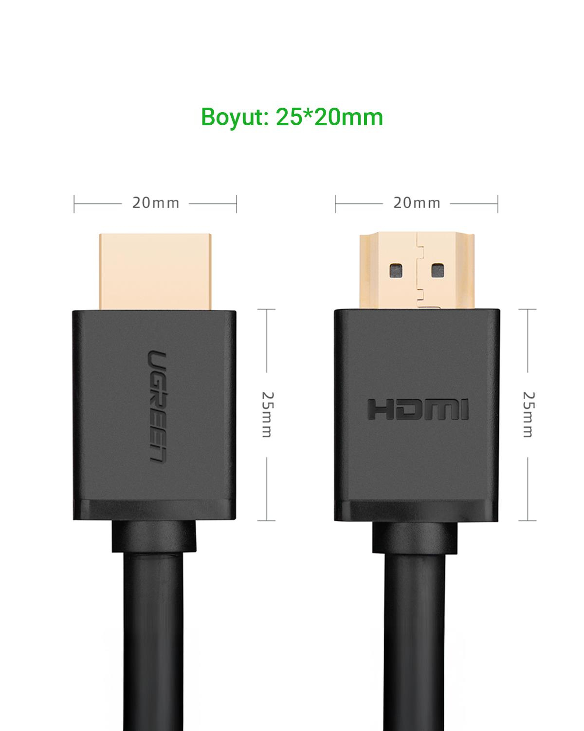 UGREEN UHD 4K Yüksek Hızlı Ethernet ve HDMI Kablos