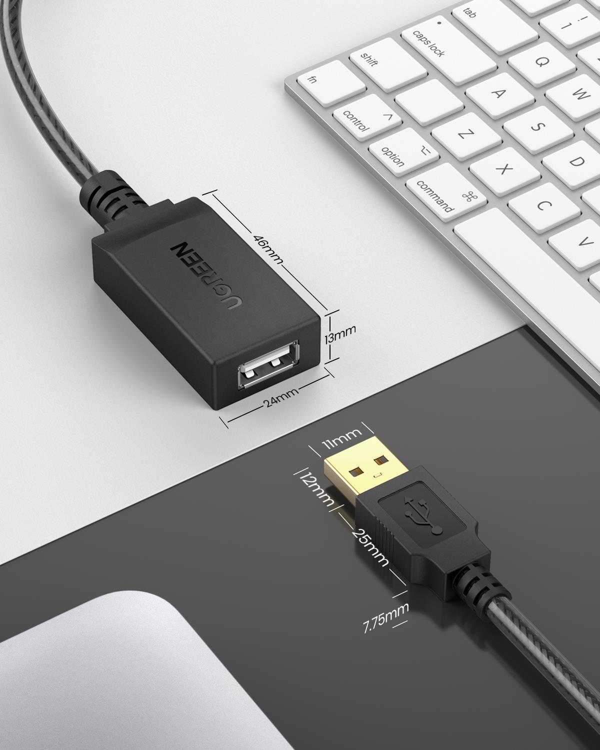 Ugreen USB 2.0 Uzatma Kablosu ile aktif Wi-Fi ampl