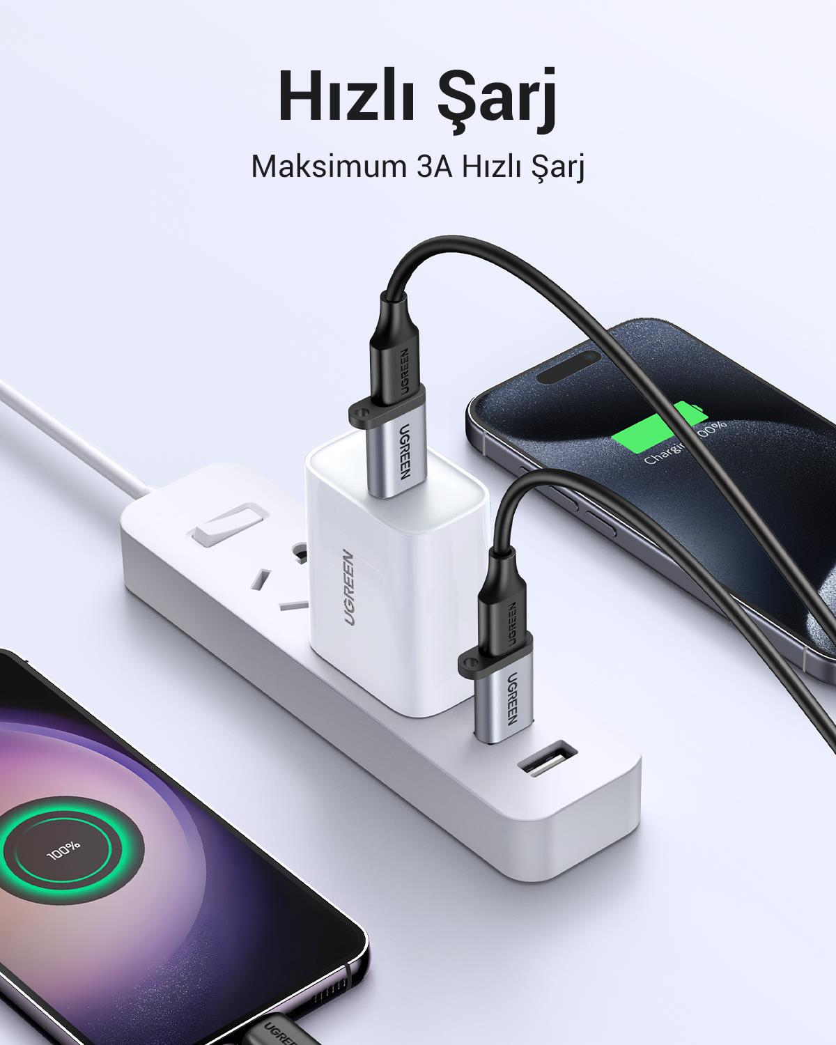 UGREEN USB-A 3.0 Male to USB-C Female 5 Gbps Dönüş