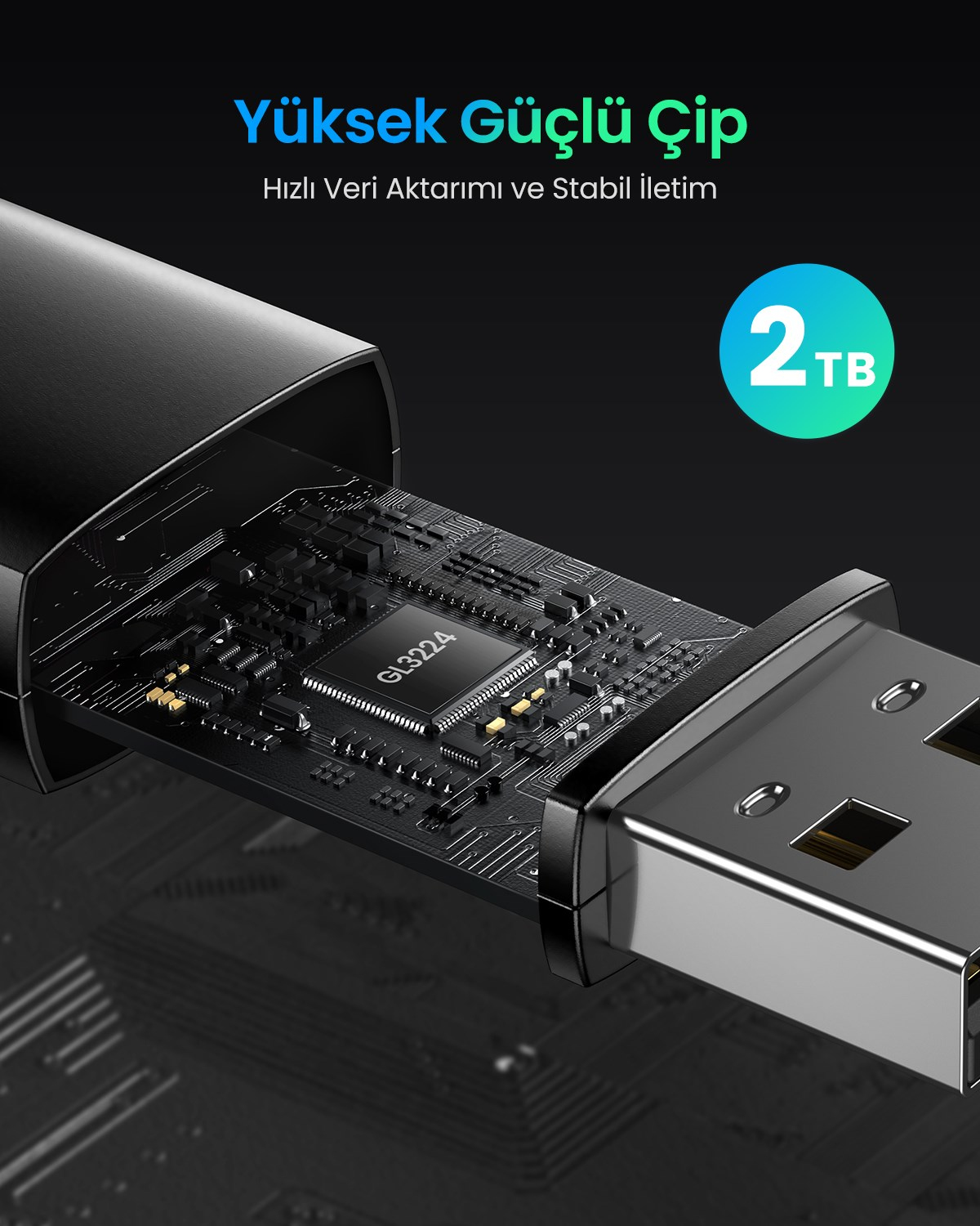 UGREEN USB-A 3.0 to SD, TF Kart Okuyucu, 60722