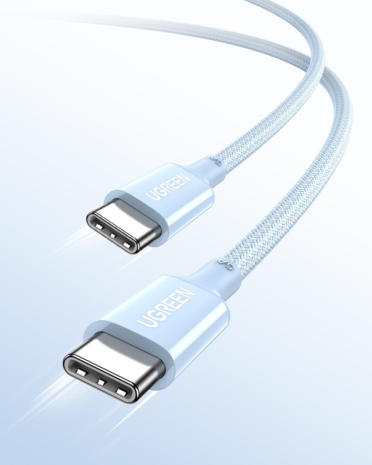 UGREEN USB-C 100W 5A QC PD Örgülü Hızlı Şarj Kablo