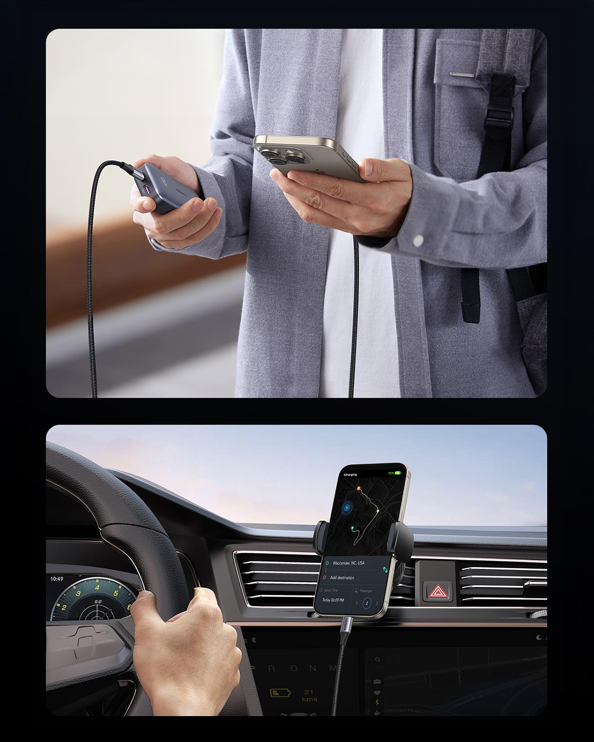 UGREEN USB-C 240W Örgülü Hızlı Şarj Kablosu, 2 Met