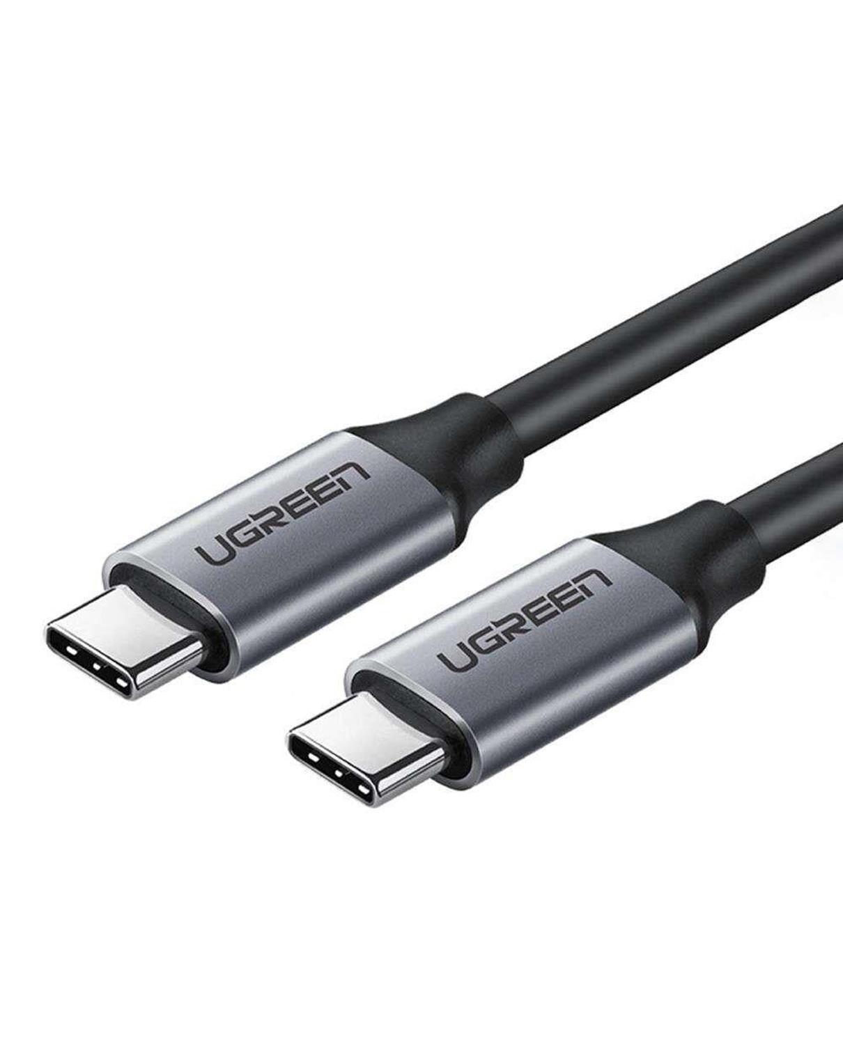 UGREEN USB-C 60W Thunderbolt USB3.1 GEN1 3A QC PD Hızlı Şarj Kablosu, 1.5 Metre, Siyah, 50751