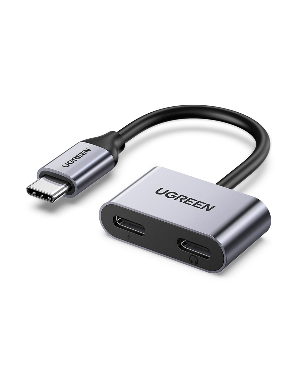 UGREEN USB-C to 2xUSB-C Kulaklık ve Şarj Adaptörü, 60165