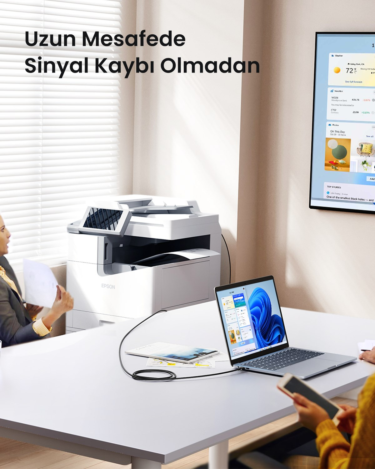 UGREEN USB den USB-B ye Yazıcı Tarayıcı Kablosu, 1.5 Metre, 10350