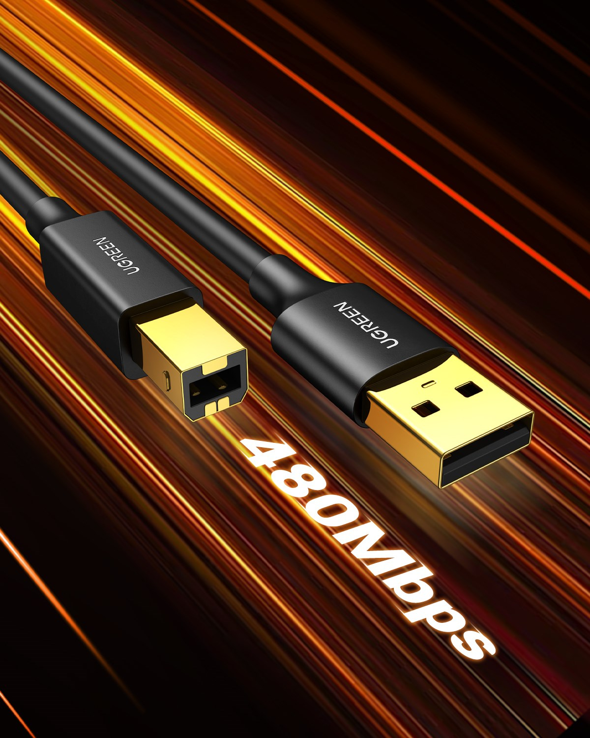 UGREEN USB den USB-B ye Yazıcı Tarayıcı Kablosu, 1.5 Metre, 10350