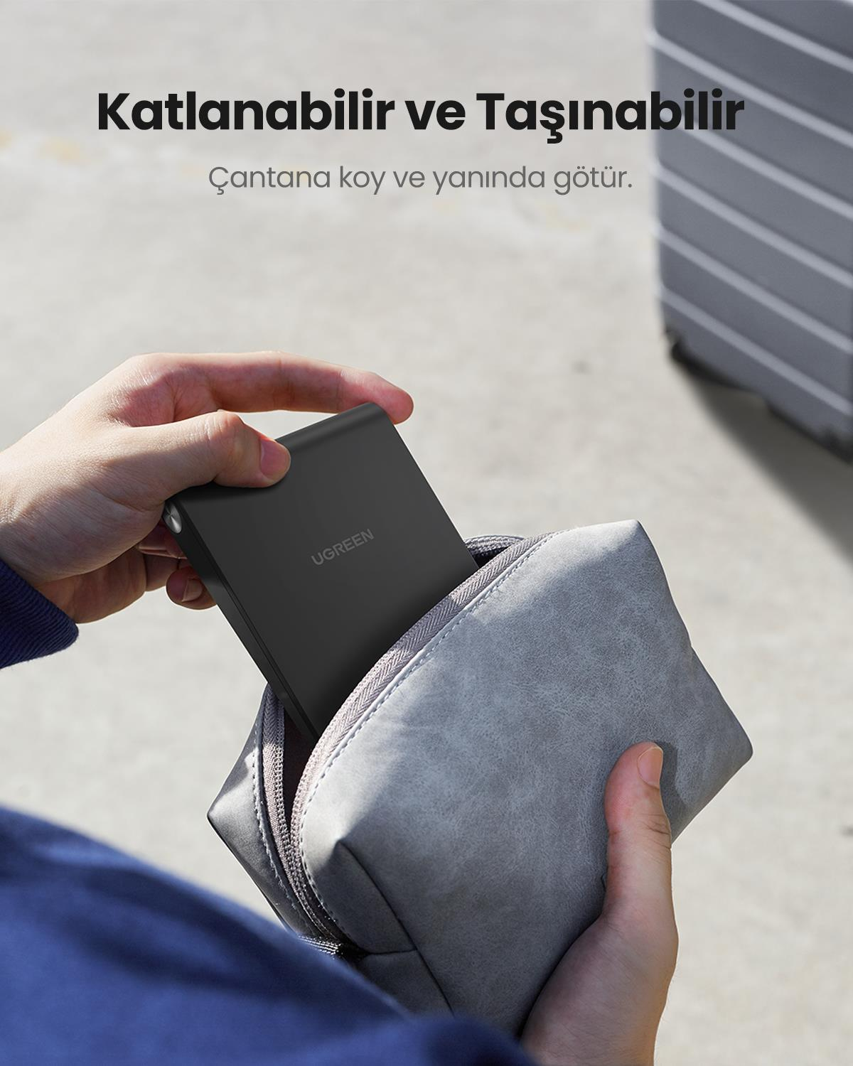 UGREEN Yükseklik Ayarlı Telefon Tutucu Standı, Siy