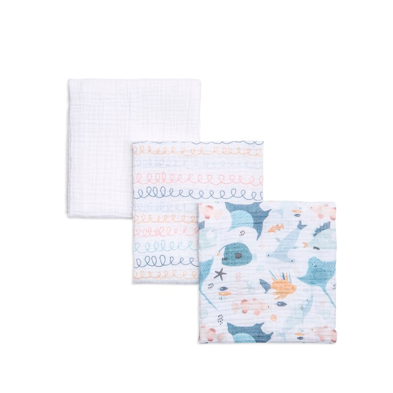 3 lü Muslin Battaniye - Atlantico - 75x110