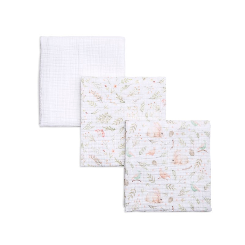 3 lü Muslin Battaniye - Garden - 75x110