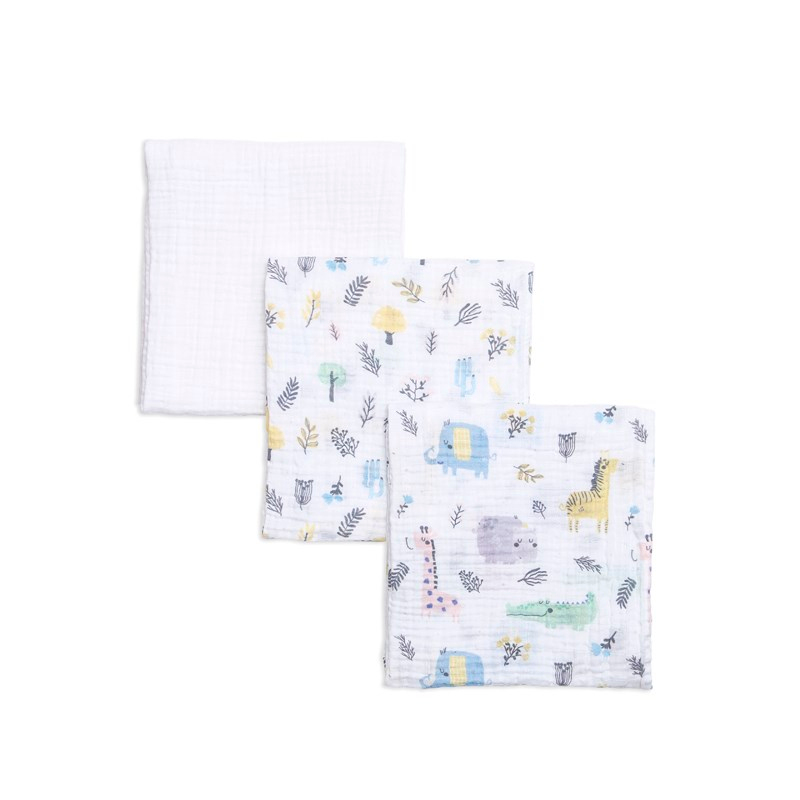 3 lü Muslin Battaniye - Safari - 75x110