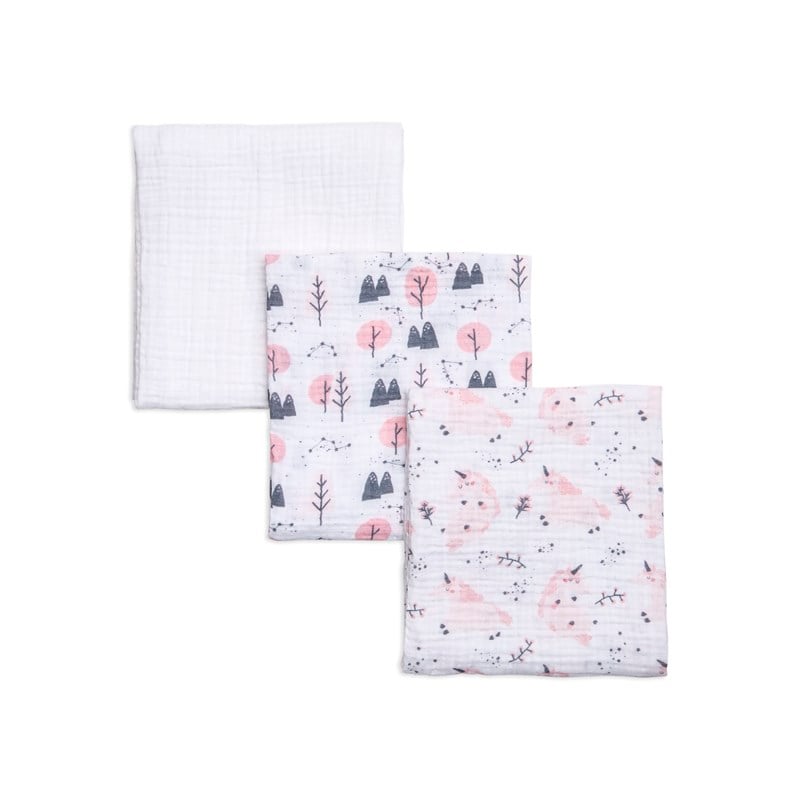 3 lü Muslin Battaniye - Unicorn - 75x110