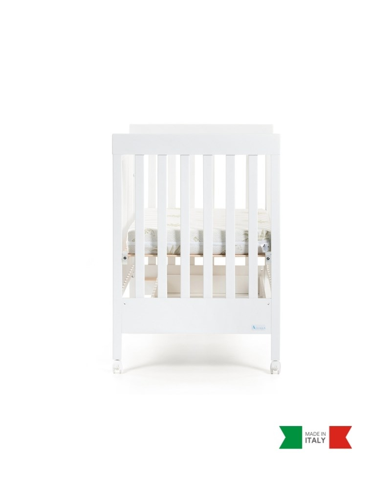 Ahşap Bebek Beşiği İç Yataklı Homi Beyaz 71 x 130 cm
