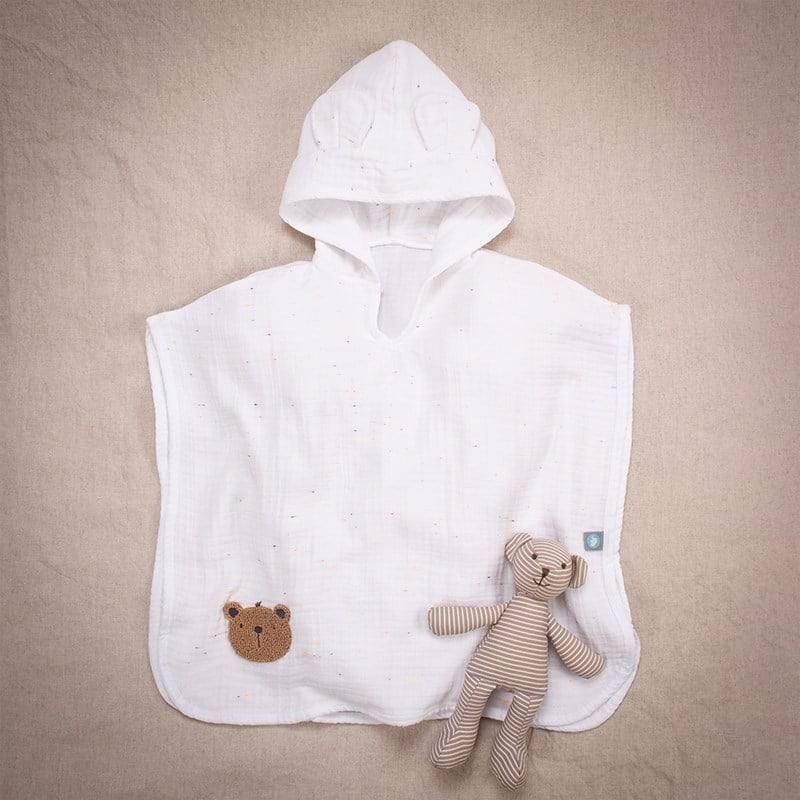 Bambu Muslin - Panço - Teddy - Beyaz - 0-1 Yaş