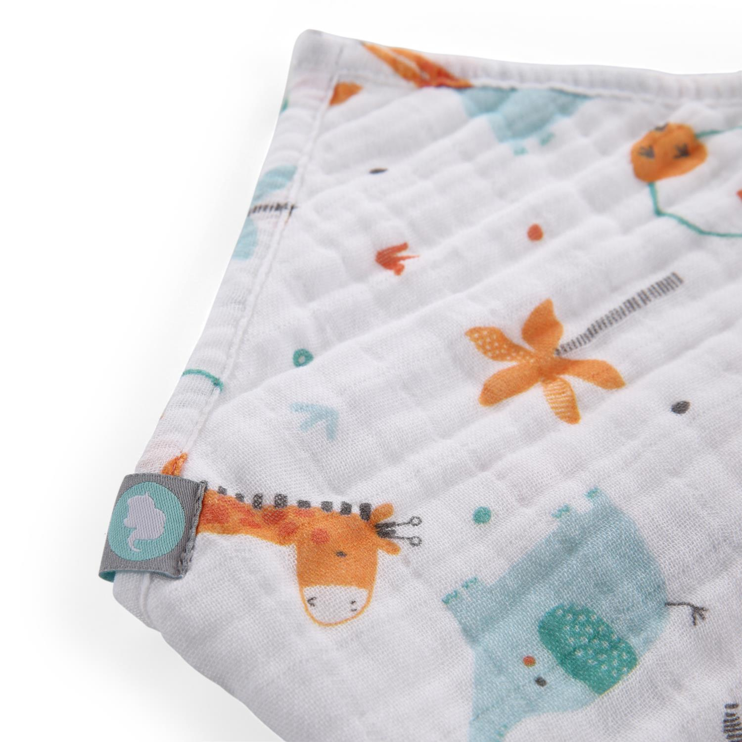 Bandana Seti / 3 parça - Giraffe - Mavi - 0-1 Yaş